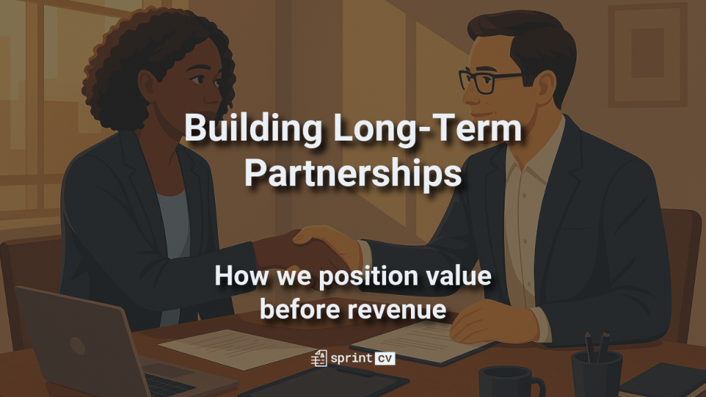 Building Long-Term Partnerships: Value Before Revenue