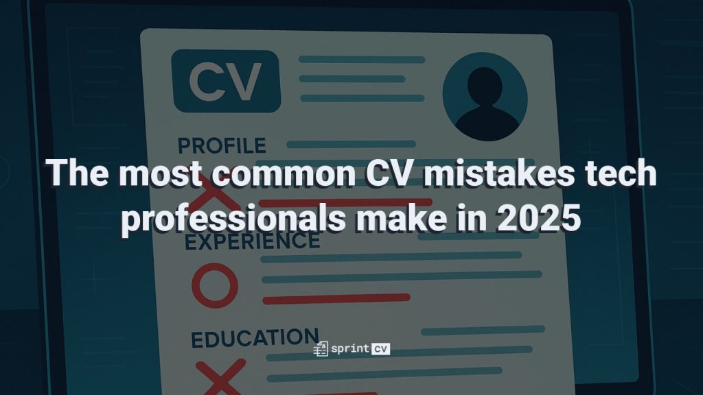 The most common CV mistakes tech professionals make in 2025