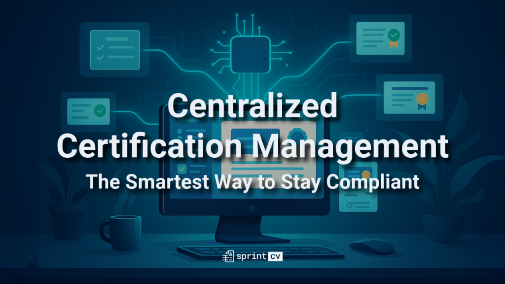 Sprint CV – Centralised certification management