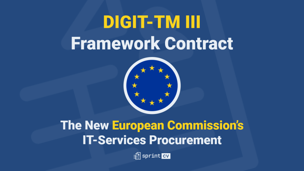 DIGIT-TM III Framework Contract: The New European Commission’s IT-Services Procurement