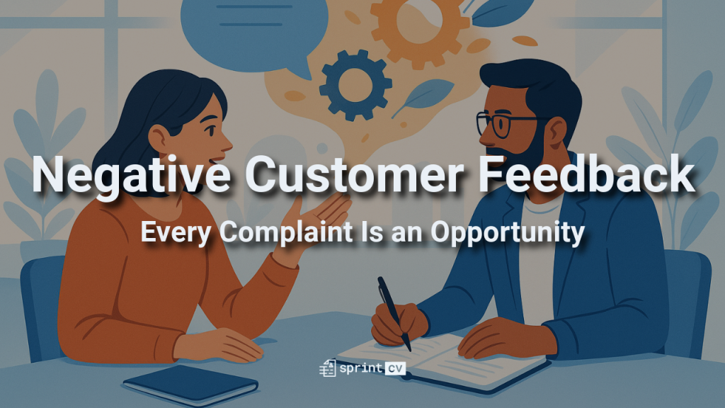 Negative Customer Feedback: Every Complaint Is an Opportunity
