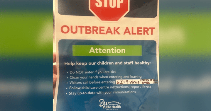Ontario health unit warns of forged poster about fake outbreak